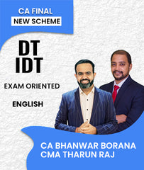 CA Final New Scheme DT IDT Exam Oriented in English By CA Bhanwar Borana and CMA Tharun Raj - Zeroinfy