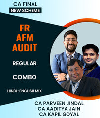 CA Final New Scheme FR, AFM and Audit Regular Combo By CA Parveen Jindal, CA Aaditya Jain and Kapil Goyal - Zeroinfy