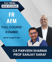CA Final New Scheme FR and AFM Full Course Combo By CA Parveen Sharma and Prof Sanjay Saraf - Zeroinfy