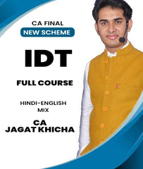 CA Final New Scheme IDT Full Course By CA Jagat Khicha - Zeroinfy