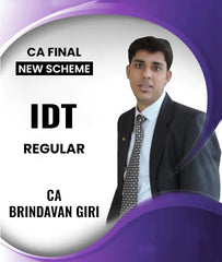 CA Final New Scheme IDT Regular Lectures By CA Brindavan Giri - Zeroinfy