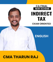 CA Final New Scheme Indirect Tax (IDT) Exam Oriented In English By CMA Tharun Raj - Zeroinfy
