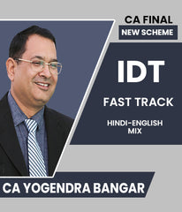 CA Final New Scheme Indirect Tax (IDT) Fast Track By CA Yogendra Bangar - Zeroinfy