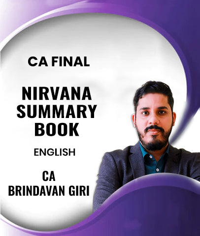 CA Final Nirvana Summary Book By CA Brindavan Giri
- Zeroinfy