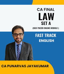 CA Final SET A Law Self Paced Online Module (SPOM) Fast Track Lectures In English By Punarvas Jayakumar
