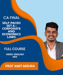 CA Final Self-Paced SET A : Corporate and Economics Laws Full Course By J.K.Shah Classes - Prof Amit Mishra