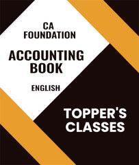 CA Foundation Accounting Book By Topper's Classes - Zeroinfy