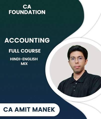 CA Foundation Accounting Full Course By CA Amit Manek - Zeroinfy