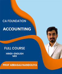 CA Foundation Accounting Full Course By J.K.Shah Classes - Prof Abbasali Nandoliya