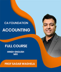 CA Foundation Accounting Full Course By J.K.Shah Classes - Prof Sagar Waghela