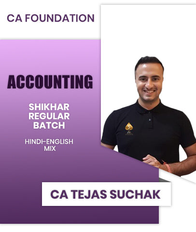 CA Foundation Accounting SHIKHAR Regular Batch By CA Tejas Suchak - Zeroinfy