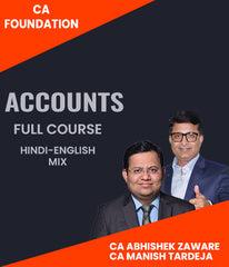 CA Foundation Accounts Full Course By CA Abhishek Zaware and CA Manish Tardeja - Zeroinfy