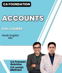 CA Foundation Accounts Full Course Video Lectures By CA Praveen Golchha and CA Lavish Mathani