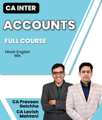 CA Foundation Accounts Full Course Video Lectures By CA Praveen Golchha and CA Lavish Mathani