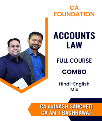 CA Foundation Accounts and Law Full Course Combo By CA Avinash Sancheti and CA Amit Bachhawat - Zeroinfy