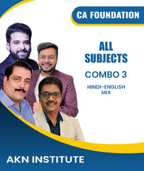 CA Foundation All Subjects Combo 3 By AKN Institute