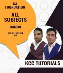 CA Foundation All Subjects Combo By KCC Tutorials