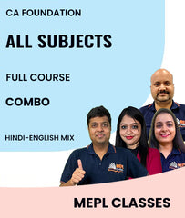 CA Foundation All Subjects Combo Full Course By MEPL Classes - Zeroinfy