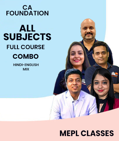 CA Foundation All Subjects Combo Full Course By MEPL Classes - Zeroinfy