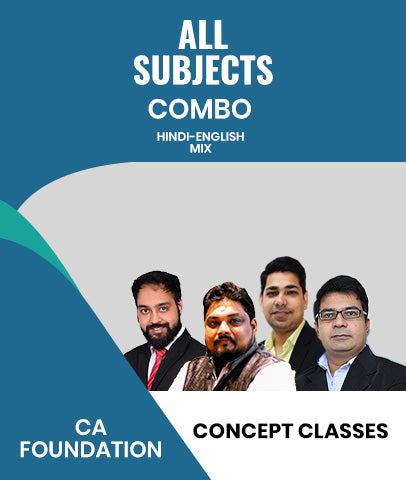CA Foundation All Subjects Combo Lectures By Concept Classes
- Zeroinfy