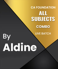 CA Foundation All Subjects Combo Live Batch By Aldine - Zeroinfy