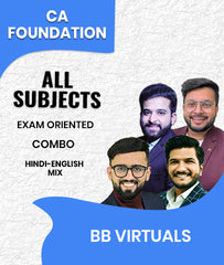 CA Foundation All Subjects Exam Oriented Combo By BB Virtuals