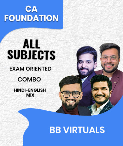 CA Foundation All Subjects Exam Oriented Combo By BB Virtuals