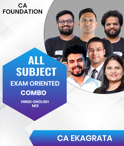 CA Foundation All Subjects Exam Oriented Combo By CA Ekagrata - Zeroinfy