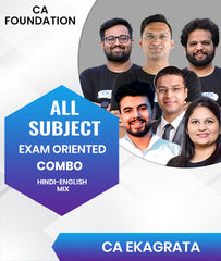 CA Foundation All Subjects Exam Oriented Combo By CA Ekagrata - Zeroinfy