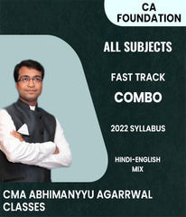 CA Foundation All Subjects Fast Track Combo By CMA Abhimanyyu Agarrwal Classes - Zeroinfy