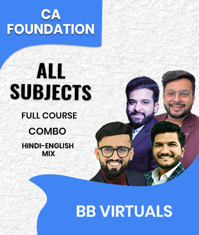 CA Foundation All Subjects Full Course Combo By BB Virtuals