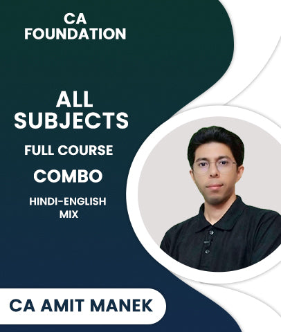 CA Foundation All Subjects Full Course Combo By CA Amit Manek - Zeroinfy