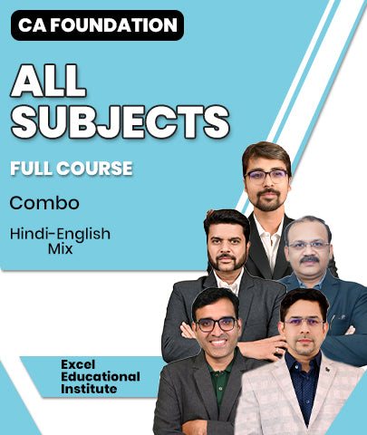 CA Foundation All Subjects Full Course Combo By Excel Educational Institute