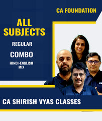 CA Foundation All Subjects Regular Combo By CA Shirish Vyas Classes