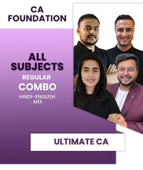 CA Foundation All Subjects Regular Combo By Ultimate CA (Law By CA Deepika Rathi) - Zeroinfy