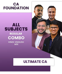 CA Foundation All Subjects Regular Combo By Ultimate CA (Law By CA Indresh Gandhi) - Zeroinfy