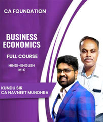 CA Foundation Business Economics Full Course By kundu Sir and Navneet Mundhra - Zeroinfy
