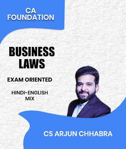 CA Foundation Business Laws Exam Oriented By CS Arjun Chhabra