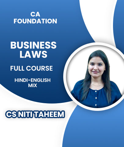 CA Foundation Business Laws Full Course By CS Niti Taheem - Zeroinfy