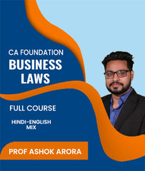 CA Foundation Business Laws Full Course By J.K.Shah Classes - Prof Ashok Arora