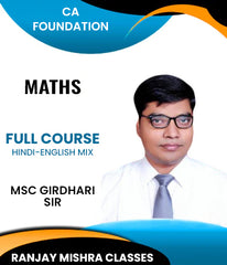 CA Foundation Business Maths, Reasoning and Statistics Full Course By MSc Girdhari Sir - Zeroinfy