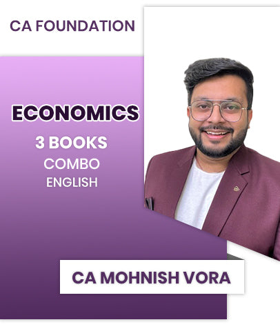CA Foundation Economics 3 Books Combo By CA Mohnish Vora