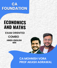 CA Foundation Economics and Maths Exam Oriented Combo By CA Mohnish Vora and Prof Akash Agrawal