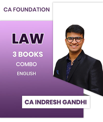 CA Foundation Law 3 Books Combo By CA Indresh Gandhi