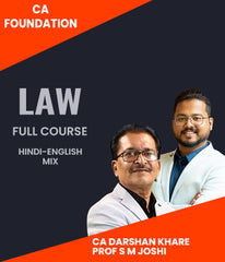 CA Foundation Law Full Course By CA Darshan Khare and Prof S M Joshi - Zeroinfy