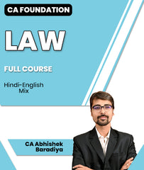 CA Foundation Law Full Course Video Lectures By CA Abhishek Baradiya