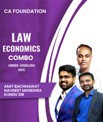 CA Foundation Law and Economics Combo By Amit Bachhawat, Navneet Mundhra and Kundu Sir - Zeroinfy