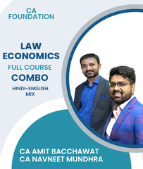 CA Foundation Law and Economics Full Course Combo By CA Amit Bacchawat and CA Navneet Mundhra - Zeroinfy
