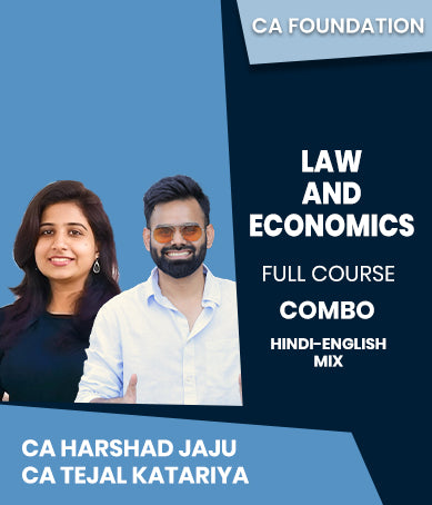 CA Foundation Law and Economics Full Course Combo By CA Harshad Jaju and CA Tejal Katariya