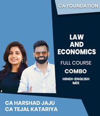 CA Foundation Law and Economics Full Course Combo By CA Harshad Jaju and CA Tejal Katariya